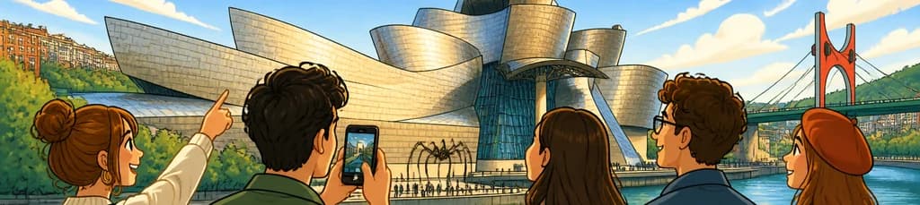 Acceso al Museo Guggenheim de Bilbao