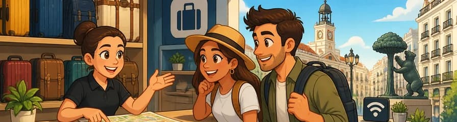 Servicio de consigna de equipaje en Madrid