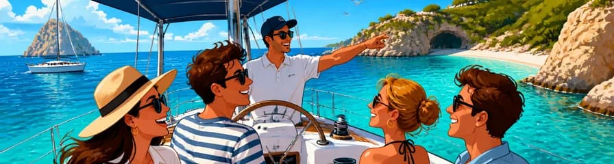 Navega por Ibiza y Formentera: Excursión privada de día completo