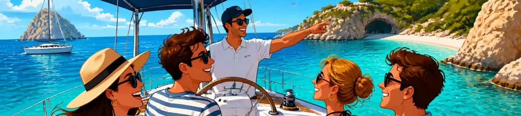 Navega por Ibiza y Formentera: Excursión privada de día completo