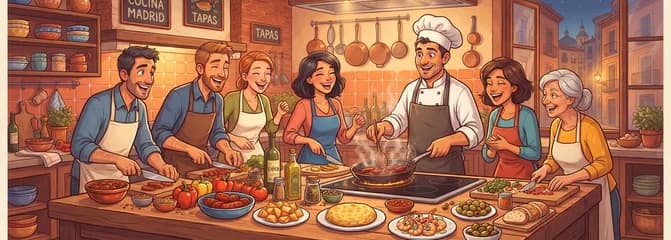 Clase de cocina de tapas españolas auténticas en Madrid con Cozymeal™
