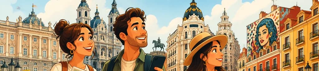 Descubre Madrid a tu ritmo: tour urbano autoguiado a pie