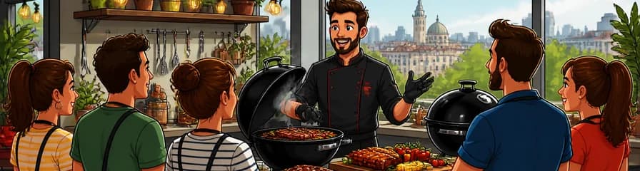Curso de cocina a la barbacoa certificado por Weber en Madrid