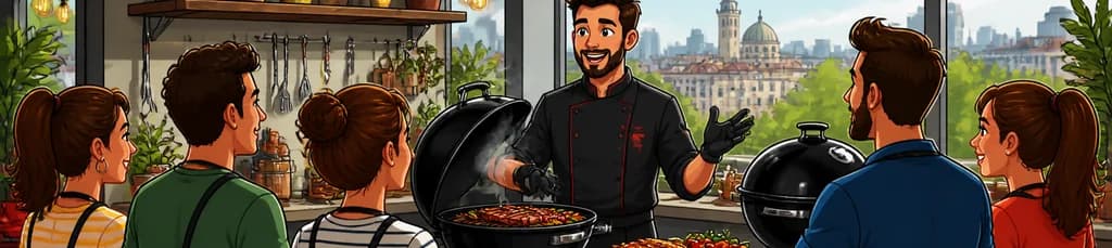 Curso de cocina a la barbacoa certificado por Weber en Madrid