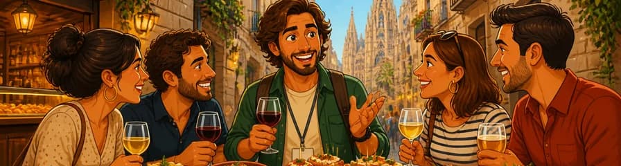 Recorrido privado de tapas y vinos por Barcelona con guía local