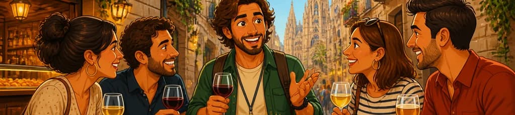 Recorrido privado de tapas y vinos por Barcelona con guía local