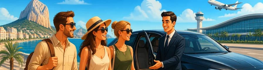 Servicio de traslado privado en coche de Calpe al Aeropuerto de Alicante para un máximo de 3 pasajeros