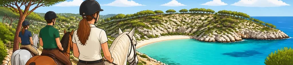 Descubre Menorca a caballo: travesía hasta la recóndita Cala Fustam con opción de baño