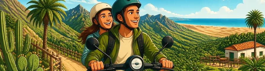 Recorrido en e-Scooter por la montaña del Parque Natural de Pilancones