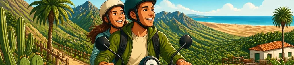 Recorrido en e-Scooter por la montaña del Parque Natural de Pilancones