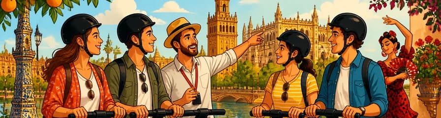 Recorrido panorámico y monumental en Segway por Sevilla con experiencia flamenca