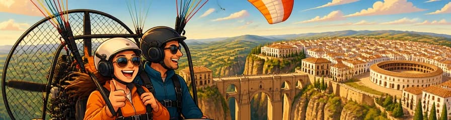 Experimenta un emocionante vuelo en paramotor sobre Ronda