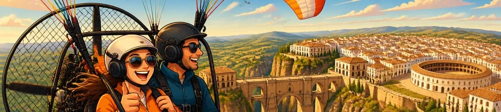 Experimenta un emocionante vuelo en paramotor sobre Ronda