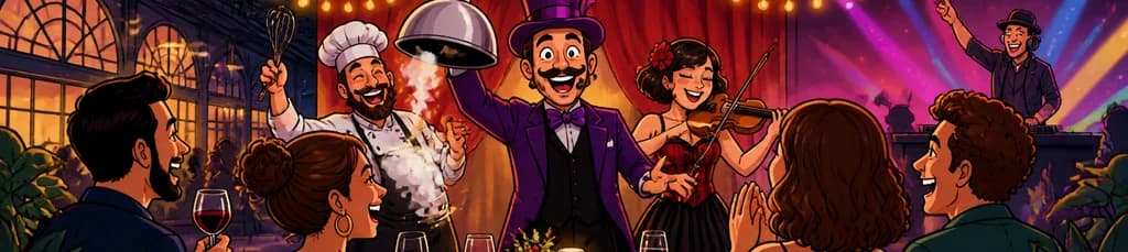 Disfruta del dinner show "Los Locos" en L'Estació Espai Gastronòmic