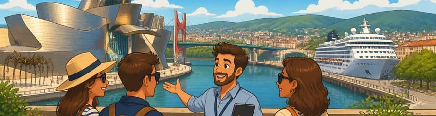 Excursión costera privada de día completo por Bilbao con salida desde el puerto de cruceros