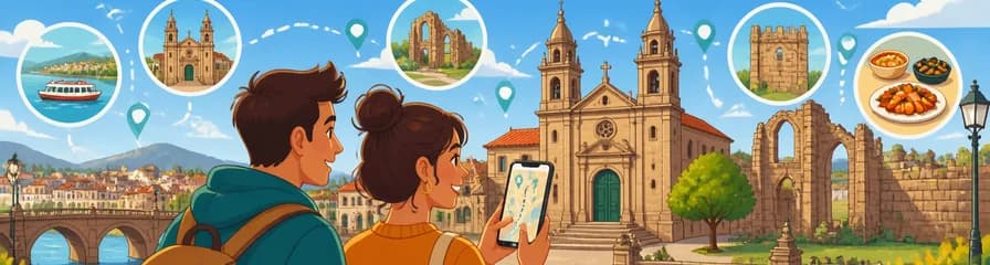 Exploración autoguiada de Pontevedra con tu dispositivo móvil desde Vigo