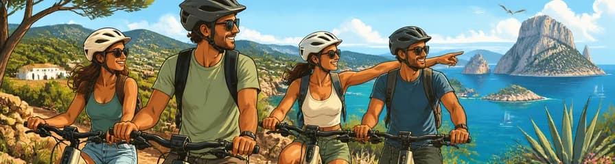 Descubre Ibiza con el alquiler de bicicletas eléctricas de aventura de Hasha Ibiza
