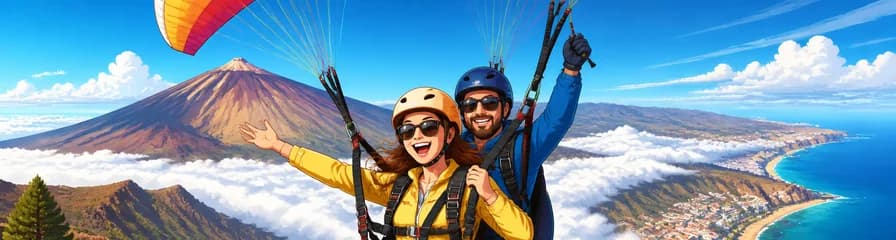 Sobrevuela Tenerife en Vuelos Tándem de Parapente