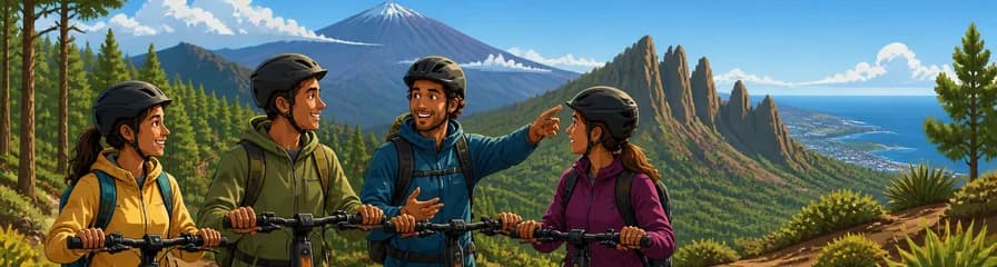 Aventura todoterreno en patinete eléctrico por las montañas de Tenerife
