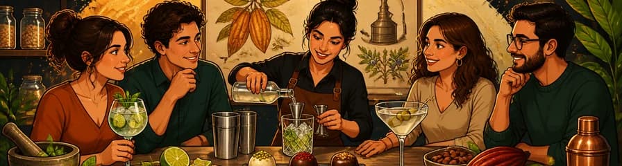 Laboratorio de ginebra con bombones artesanales