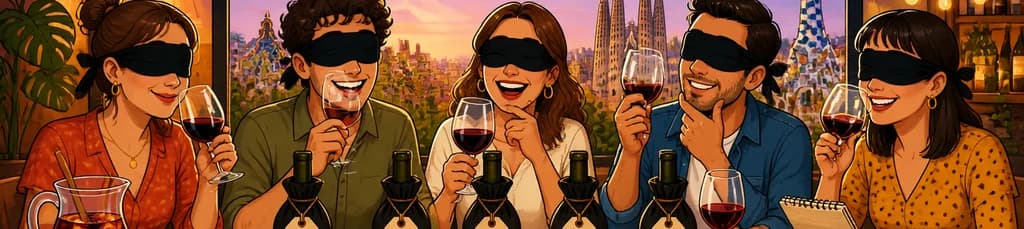 Disfruta en Barcelona de un Juego de Cata de Vino a Ciegas: Adivina su Precio