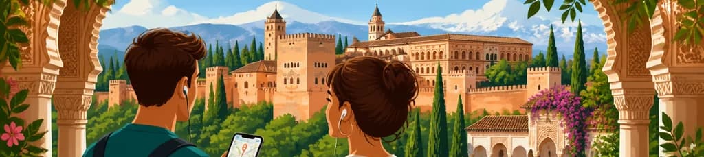 Acceso y visita audioguiada a la Alhambra de Granada y el Generalife