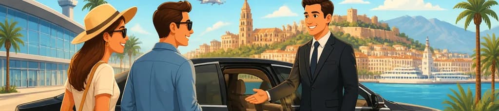 Servicio de traslado privado desde o hacia el aeropuerto de Málaga