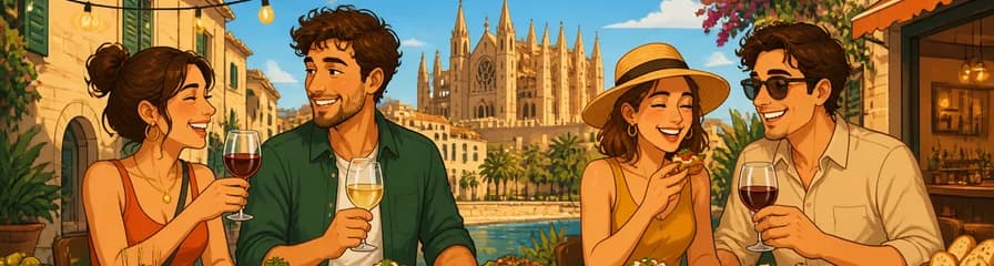 Experiencia Culinaria Autoguiada de Comida y Vino por Palma Fuera de Ruta en Mallorca