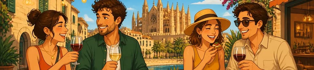 Experiencia Culinaria Autoguiada de Comida y Vino por Palma Fuera de Ruta en Mallorca
