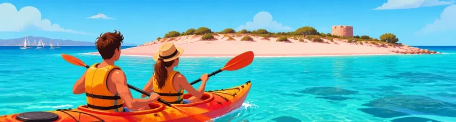Travesía en kayak sin guía a la Isla de Espalmador partiendo de Illetas