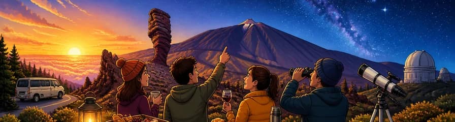 Aventura gastronómica y astronómica en el Parque Nacional del Teide