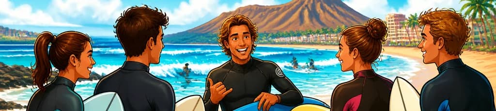 Sesiones de surf individuales y para grupos en Playa de las Américas