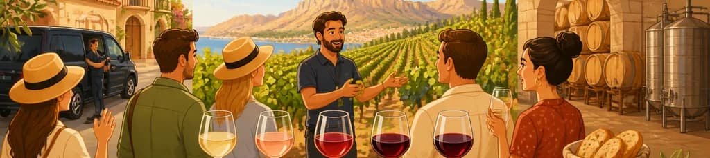 Recorrido vinícola por Alicante con degustación de tapas y servicio de recogida en hotel