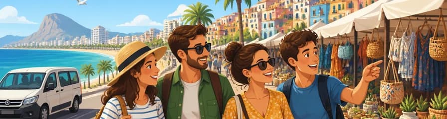 Visita al mercadillo de Cala Finestrat desde Alicante en grupo reducido