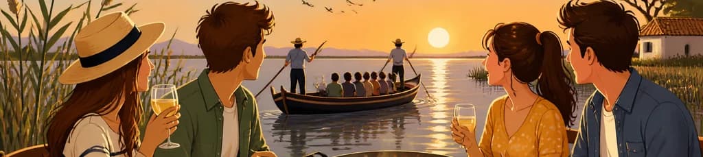 Excursión desde Valencia a la Albufera con paseo en barca y degustación de paella