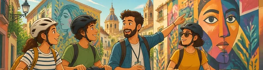 Recorrido privado por el arte callejero de Valencia en bicicleta o vehículo eléctrico