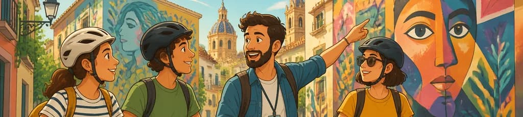 Recorrido privado por el arte callejero de Valencia en bicicleta o vehículo eléctrico
