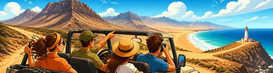 Aventura en Jeep 4x4 por el Sur de Fuerteventura: Explorando el Parque Natural de Jandía y Cofete