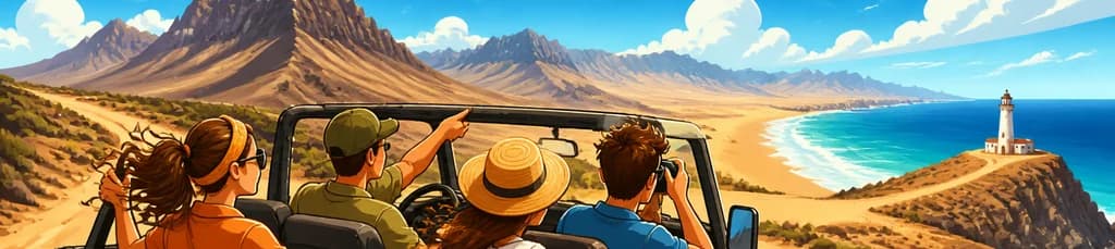 Aventura en Jeep 4x4 por el Sur de Fuerteventura: Explorando el Parque Natural de Jandía y Cofete