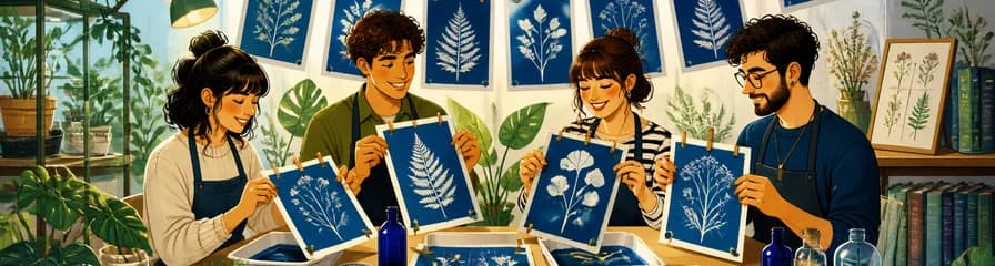 Taller de cianotipia: el arte de la naturaleza en azul y el legado de Anna Atkins