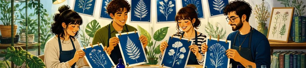 Taller de cianotipia: el arte de la naturaleza en azul y el legado de Anna Atkins