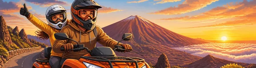 Aventura en quad: tour guiado por el Teide o al anochecer en Tenerife