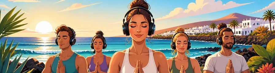 Una vivencia de yoga silencioso en la Costa Teguise