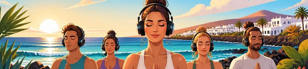 Una vivencia de yoga silencioso en la Costa Teguise