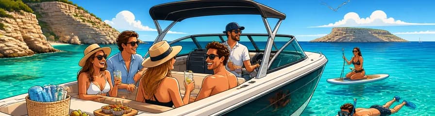 Alquiler de barco privado Invictus en Ibiza y Formentera con capitán