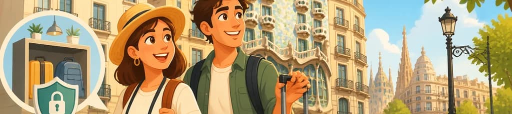 Servicio de consigna de equipaje en Barcelona, cerca de Casa Batlló