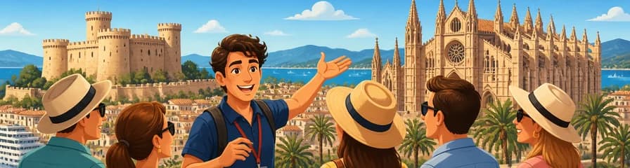 Tour costero VIP en grupo reducido: Castillo y Catedral de Palma