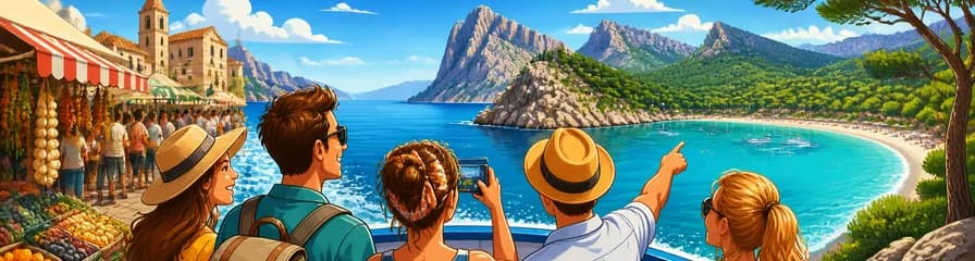 Descubrimiento de Formentor: Mercado, Travesía Marítima y Playa en Mallorca