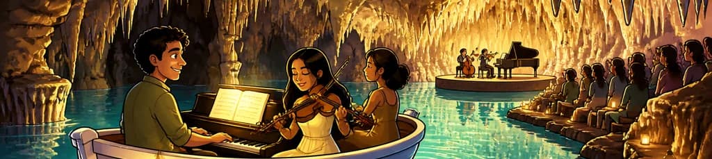 Vive la magia de las Cuevas del Drach: concierto y paseo en barca con recogida de clientes