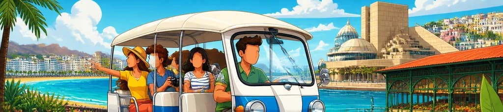 Recorrido en Tuk Tuk por la Costa y la Ciudad Moderna de Las Palmas